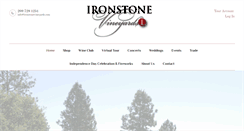 Desktop Screenshot of ironstonevineyards.com